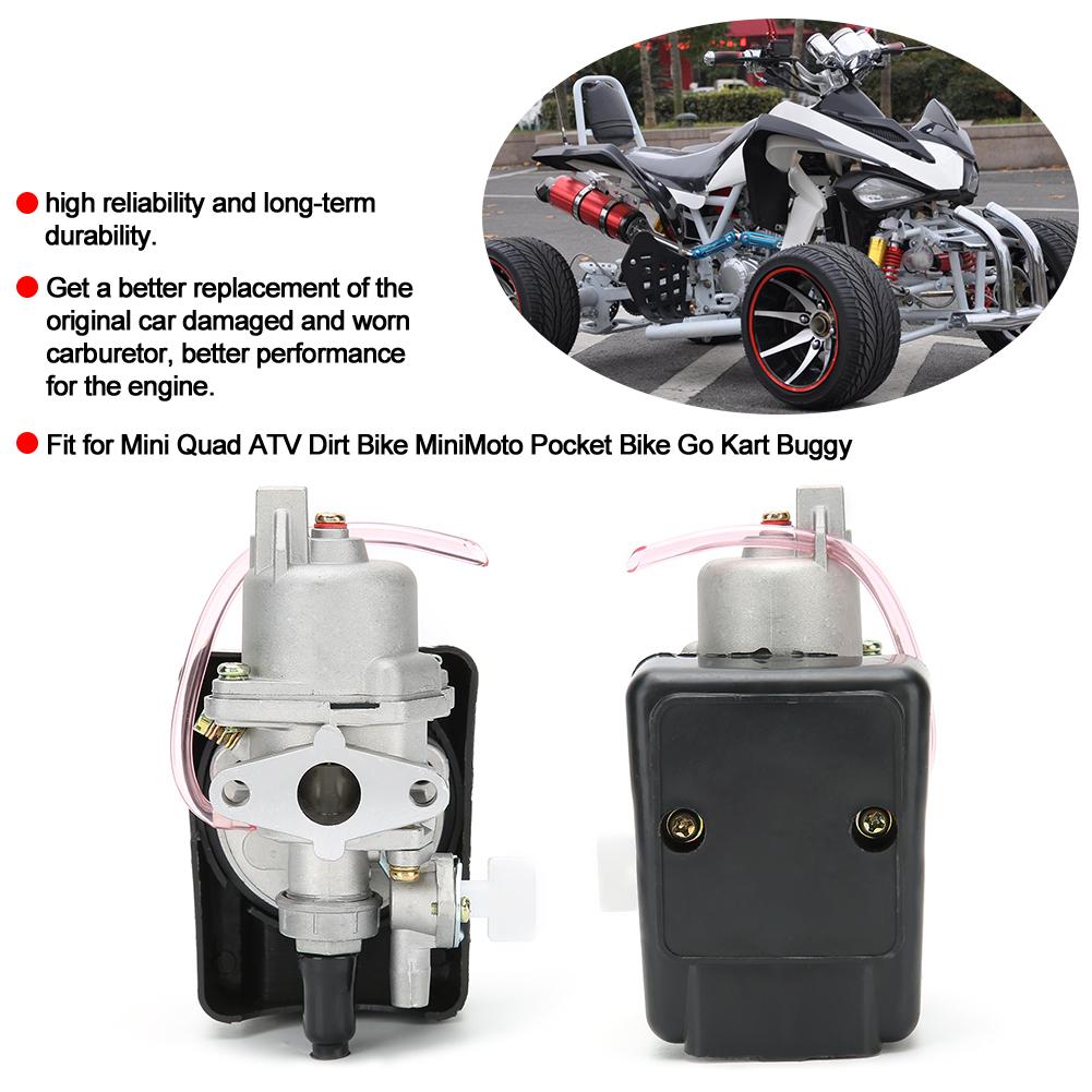 47cc 49cc Engine Carburetor with Plastic 2 Stroke Air Filter for Mini Quad ATV Dirt Bike Minimoto