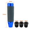 Lunsom 130mm Shift Knob Aluminum Alloy Car Shift Lever Shift Knob PU Leather for Auto and Manual Car (Blue)