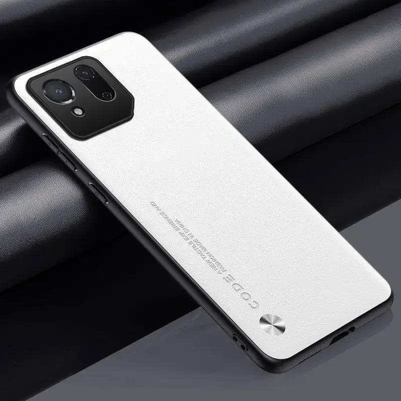 Ensfarget skinn telefondeksel for ROG Phone 9 Pro Matt silikon Mykt støtfangerdeksel Etuier for Asus ROG Phone 9 8 7 Pro 6D 6 5 3