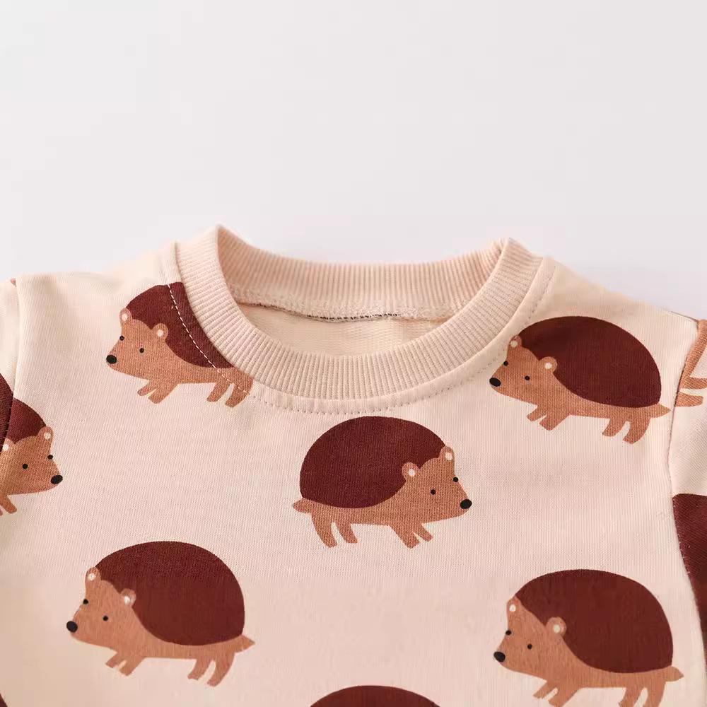Boys' Cartoon Long Sleeve Knitted Cotton Sweatshirt - New Autumn European & American Style Children's Clothing