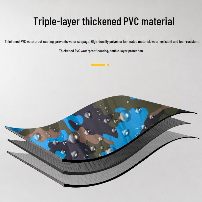PVC Camouflage Waterproof Floating Bag - Single/Double Shoulder Foldable Outdoor Storage Bag