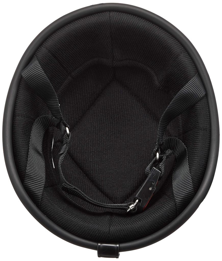 Bike Parts Center Helmet Half Ducktail Matte Black Free Size Circumference Than 7117 (Head 57cm~less 60cm)