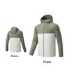 Anta Sports Casual Minimalist Color Block Hooded UV Protection Sun Shirt Men Tops Green 152527605-2