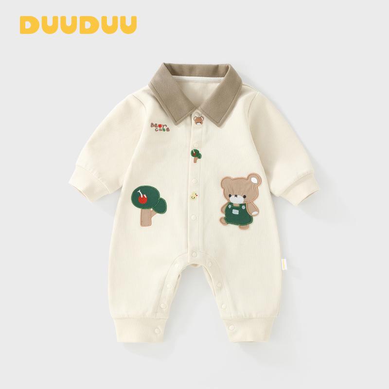 

DUUDUU 2025 Новый Стиль Детский Ромпер - Боди с Длинным Рукавом для Новорожденных на Весну и Осень 66cm (1-3 months, up to 13 lbs)