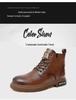 Martin Men's 2025 New Lightweight Retro High-Top Work Boots - Trendy British Style Versatile Outdoor Footwear