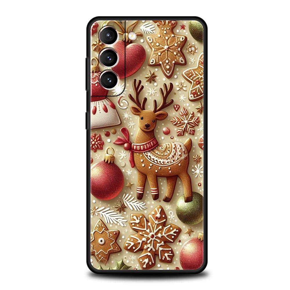 

New Year Christmas Phone Case Cover for Samsung Galaxy S26 S25 S24 S23 S22 S20 S21 FE Ultra S25 Edge Plus 5G Soft TPU Shell Bags Samsung S23 FE
