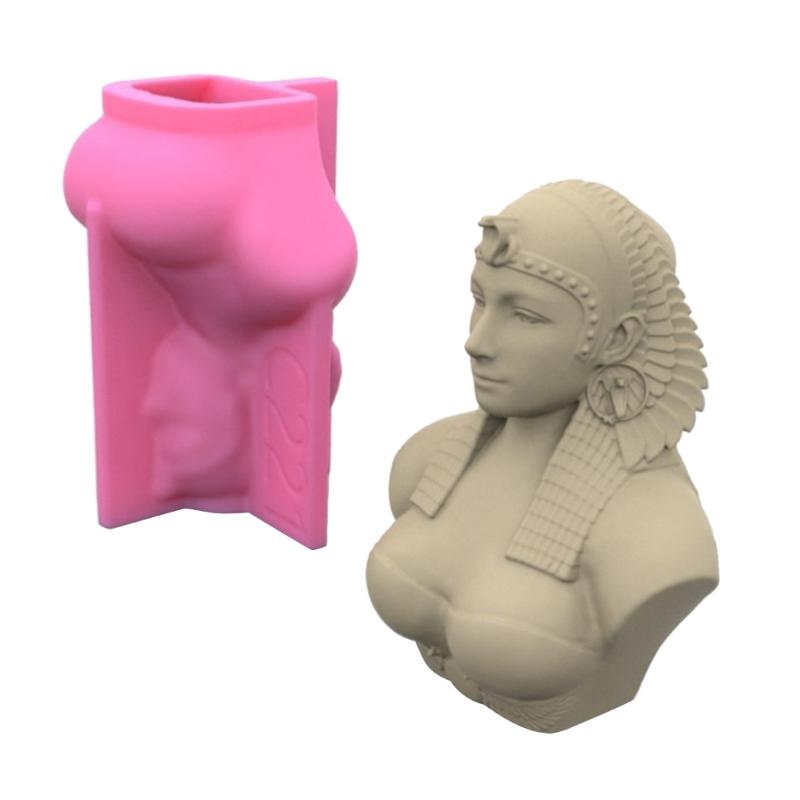 Forma Bogini Egipskiej DIY Forma na Statuetkę Figury Zachodniej Forma Epoksydowa Ręcznie Robione Formy na Świece z Wosku i Mydło do Dekoracji