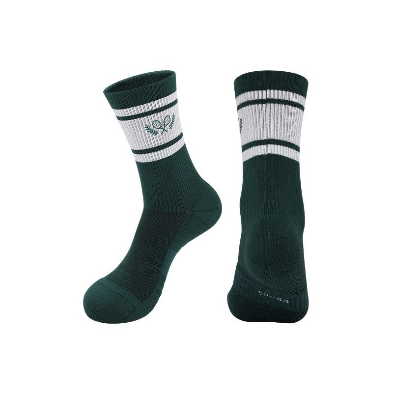 Non-Slip Cushioning Professional Tennis Socks Breathable Sweat-Absorbing Towel Bottom Sports Tube Socks Training Socks