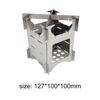 Mini Outdoor Firewood Stove Portable Camping Picnic BBQ Travel Folding Stainless Steel Wood Stove Charcoal Cooking Grill Soft and Comfortable