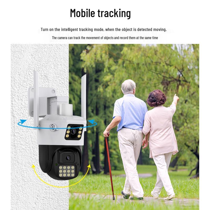 HD Smart Wireless Waterproof Dual-Lens Outdoor Network Camera