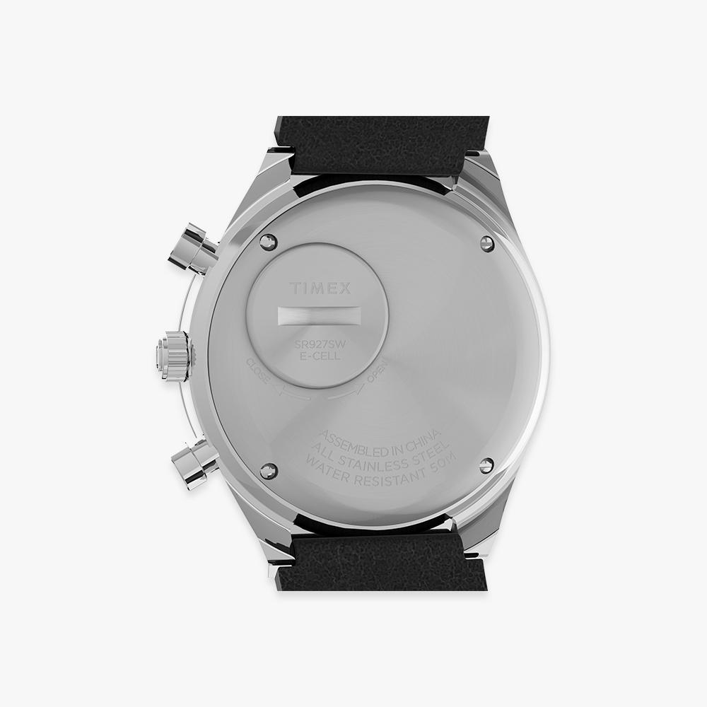 TIMEX Q TIMEX Chronograph Leather Strap Sports Watch 40mm TW2V42700