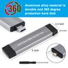 M.2 SSD Case NVMe USB Type-C Gen2 10Gbps PCIe SSD Case M2 SATA&NGFF M.2 NVME Enclosure Disk Box Direct Insertion M.2 SSD Case