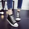 Women Canvas Shoes Men's Shoes Student High-top Fashion Couple Sneakers Lace-up Women Casual  Shoes