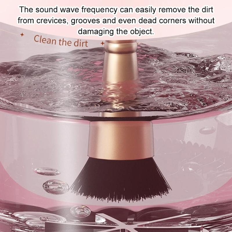 Automatic Rotating Cosmetic Brush Cleaner Electric Makeup Brush Cleaner Multifunctional Cleaning Drying Tool Enduring