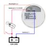 52MM Voltmeter 8-32 Volts Voltage Gauges Digital Volt Meter for 12V24V Universal Boat Marine Red LED Car Electronic Accessories