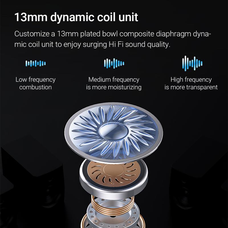 ONIKUMA T1 TWS Wireless Gaming Headphones, Headphones with RGB Touch Control, Four Light Modes, Dual Microphone, ENC Call Noise Cancellation