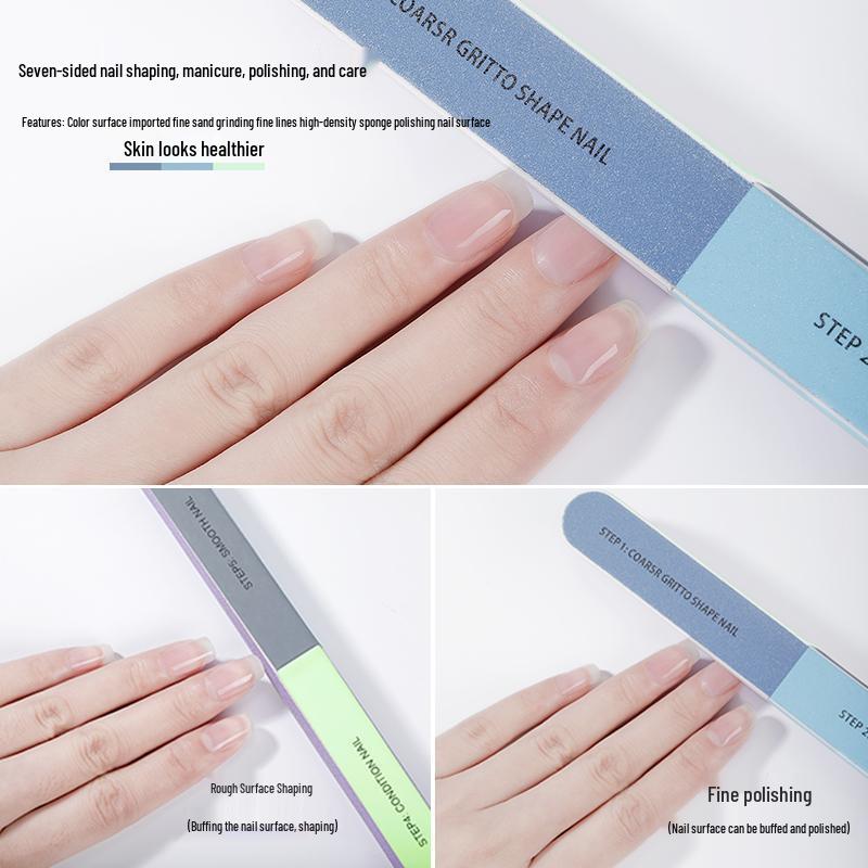 Newcomer Exclusive: Nail File Tool Set - 3 Sponge Buffing Strips with Free Shipping