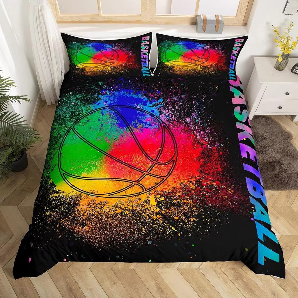 Basketball Down Comforter Set Bedding Set 3-piece Duvet Cover Set