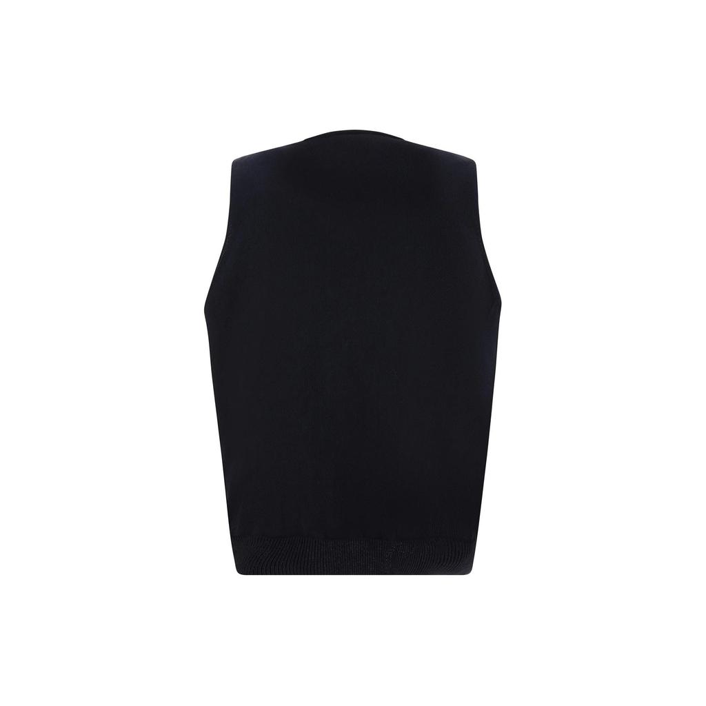 Y-3 Solid Color Round Neck Sleeveless Vest Men Tops Black IZ3168