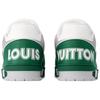 LOUIS VUITTON Trainer Cow Leather Low top Skateboard Shoes Men's Green 1AHTCP