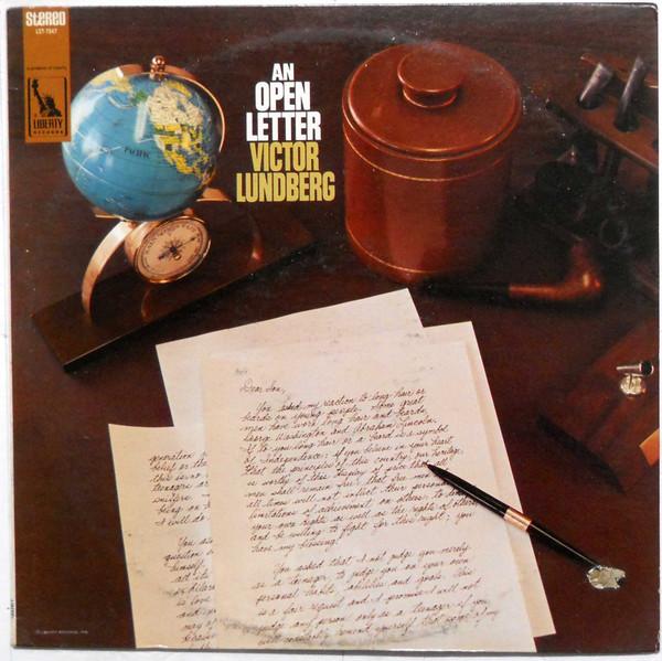 Грампластинка VICTOR LUNDBERG An Open Letter LST7547 Liberty 1967 США Звуковые эффекты Природа Использовано