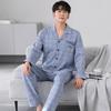 Pajamas Men'S Spring And Autumn Autumn Pure Cotton Long Sleeves Wear Loungewear Men'S Large Size Suit