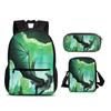 Helicopter Rucksack Pencil Pouch ice pack 3Pcs Set, trendy mechanical printing, new style, best gift for boys Plus girls in school