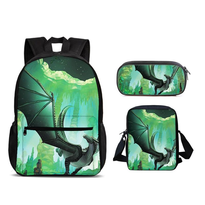 Helicopter Rucksack Pencil Pouch ice pack 3Pcs Set, trendy mechanical printing, new style, best gift for boys Plus girls in school