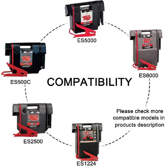 Replacement For Booster PAC ES5000 Charger, 19V Booster Charger Cord Compatible With Booster PAC ES2500 ES5500 ES5000 ES2500C ES6000 ESA217 J900