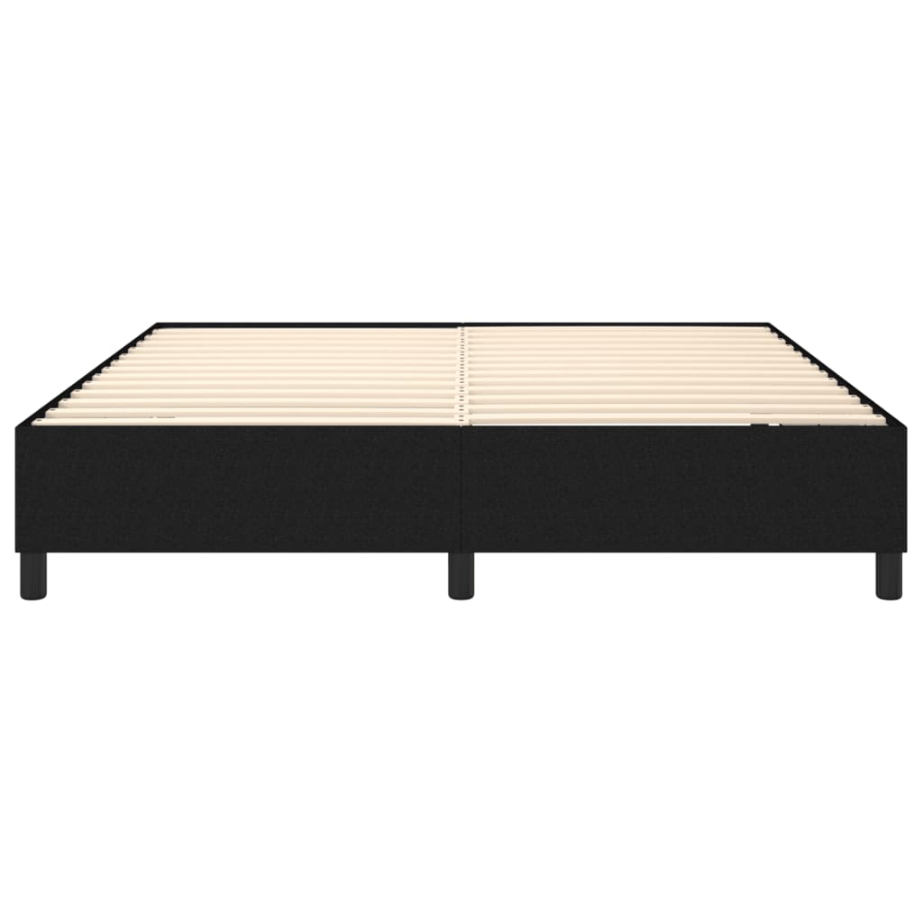Vidaxl Bed Frame Without Mattress, Black, 160X200 Cm, Upholstered