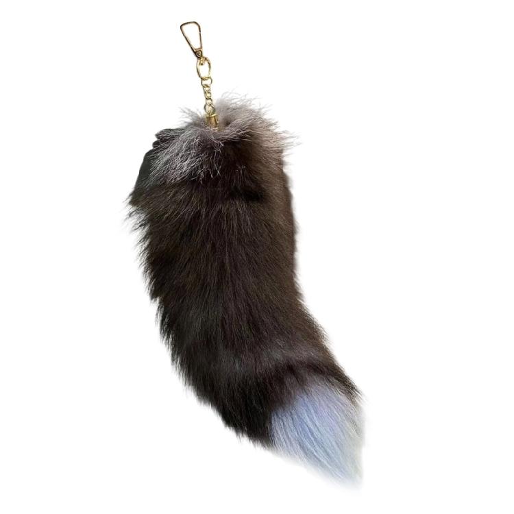 Animal Tail Keychain Faux Car Keys Organiser Handbag Charm Gift for Her Stylish Handbag Decoration