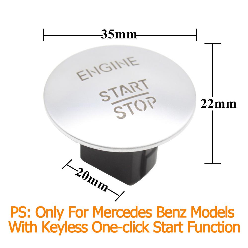 Keyless One-Click Engine Ignition Start Stop Switch Button For Mercedes Benz All Class W204 W205 W245 W211 W212 W221 W164 W166