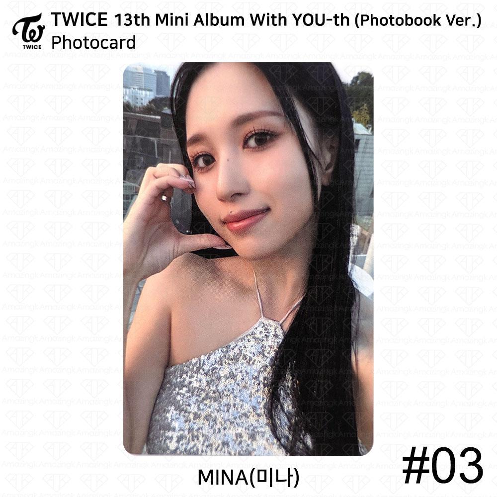 

TWICE 13-й мини-альбом с молодежной фотокарткой YOU-th, постером, пленкой, стикером Mina KPOP K-POP Photocard - #03