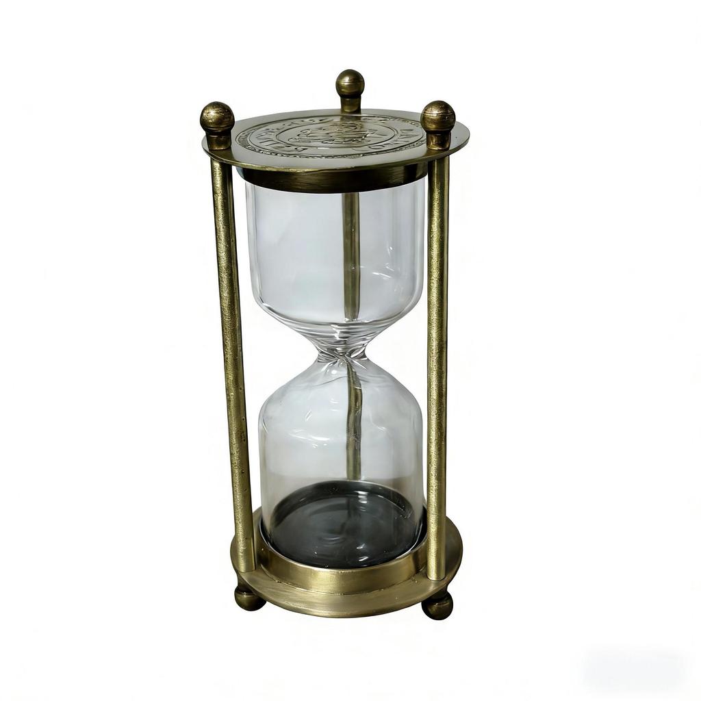 Creative Retro Hourglass Toothbrush Timer with Flowing Sand