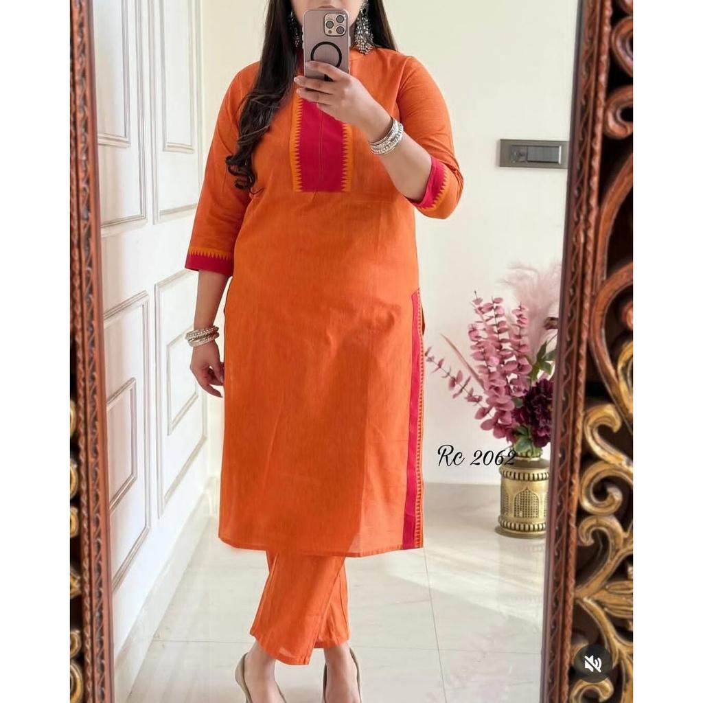 Women Designer Top Tunic Kurta Pant Set Indian Party Wear Ethnic Kurti Dress SC-2192