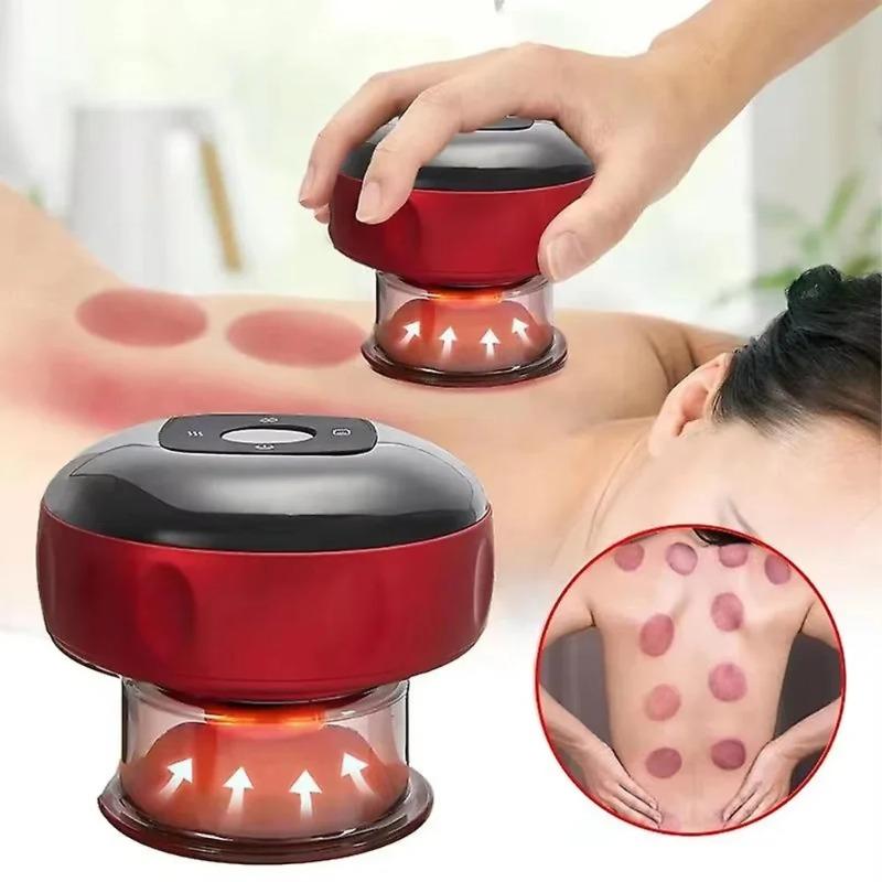 2026 New Muscle Recovery Rechargeable Electric Vacuum Cupping Set Wireless 6/12 Level Skin Scraping Massage Guasha Tool for Household Use