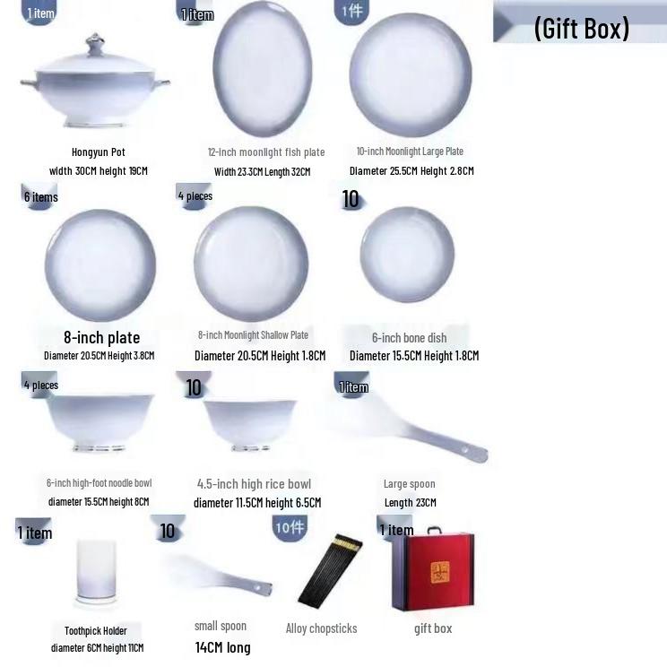 High-End Modern Gold-Edged Dinnerware Set: Simple Luxury Bowls, Plates, and Chopsticks