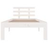 VidaXL Bed Frames White Solid Wood 75x190 Cm Small Single 814715
