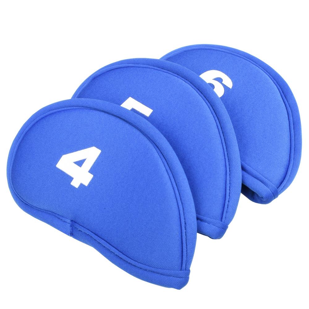 Thickened Golf Iron Covers - Set of 10 Numbered Club Headcovers