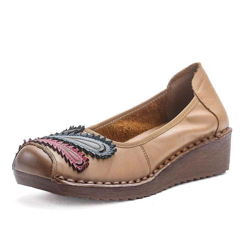 Mocasini casual din piele pentru femei Pantofi confortabili, anti-alunecare, pentru mers pe jos, pentru femei, munca de afaceri, mocasini, pantofi de balet, ușoare, moi