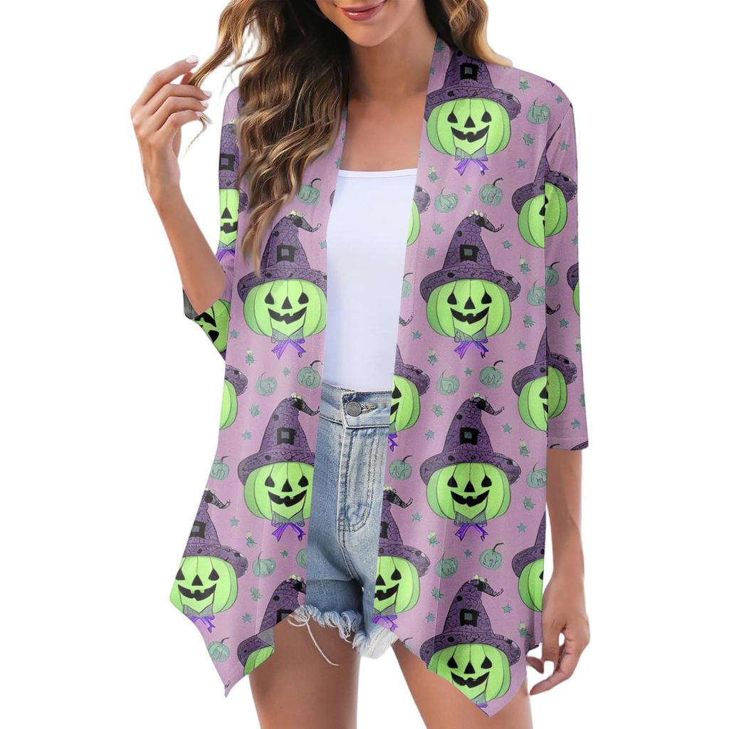 Women's Fashion Casual Comfortable Three-quarter Sleeve Cardigan Jacket