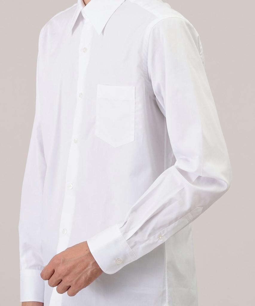Takeo Kikuchi Dress Made in Broadcloth Regular White 04 Shirt, Japan, Collar, Men's, 93181011, (001) (LL)