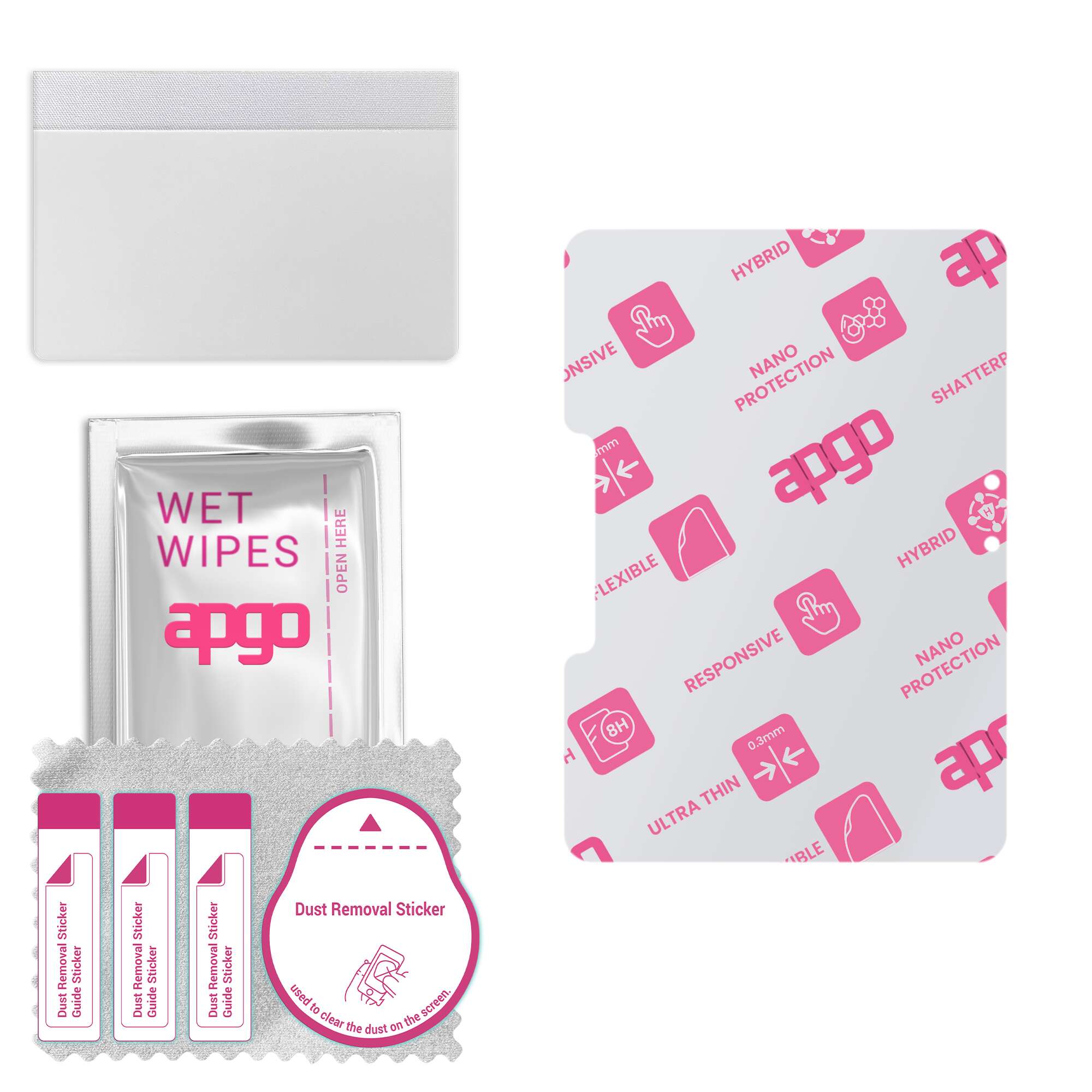 

apgo Ultra-Clear Hybrid protective glass compatible with Samsung Galaxy Tab Active4 Pro, flexible nano glass, great replacement for tempered glass, sc