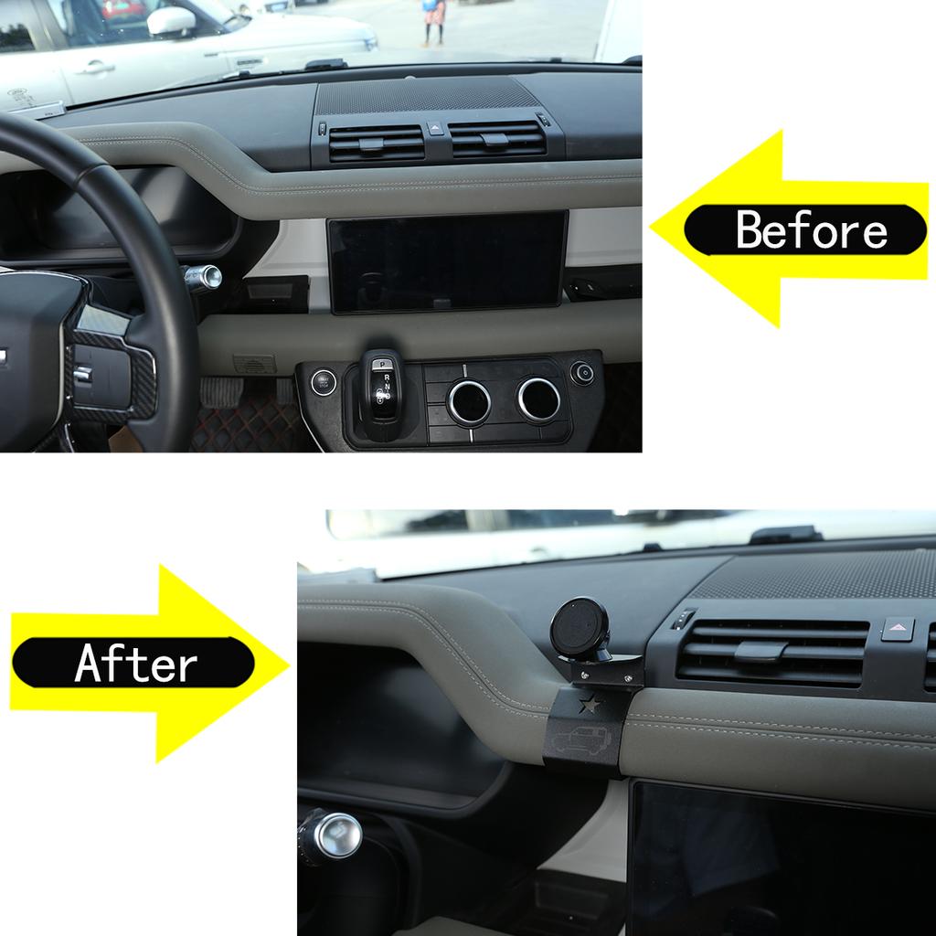 For Land Rover Defender L663 2020-2023 Car Mobile Phone Holder Car Mobile Phone Holder Navigation Bracket Auto Accessories