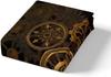 Steampunk Bedding Set Single Size 135x200cm Golden Industrial Gear Duvet Cover Black Mechanical Device Watches Quilt Cover
