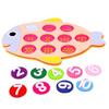 1-10 Digital Fruit Tree Cartoon Felt School Mathematics Teaching Aids Color Number Cognitive Felt Free Assemble Teaching Tools S