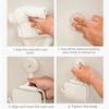 Waterproof Toilet Paper Holder ABS Material Suction Cup Toilet Paper Holder  Humid Environment