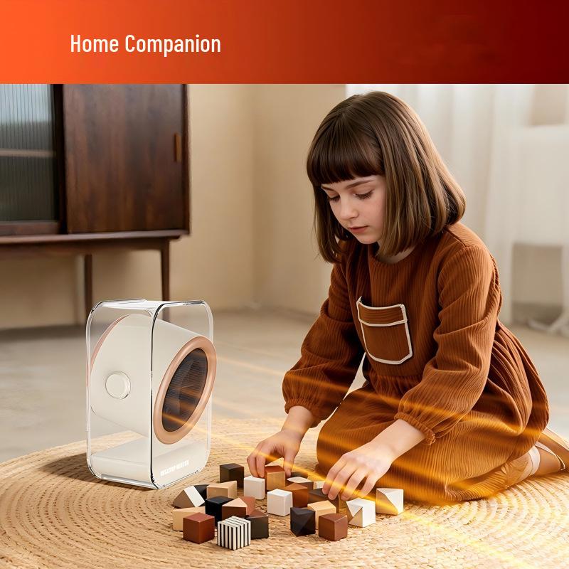 Compact Portable Desktop Heater - Quick Heat Smart Blower for Office and Dormitory