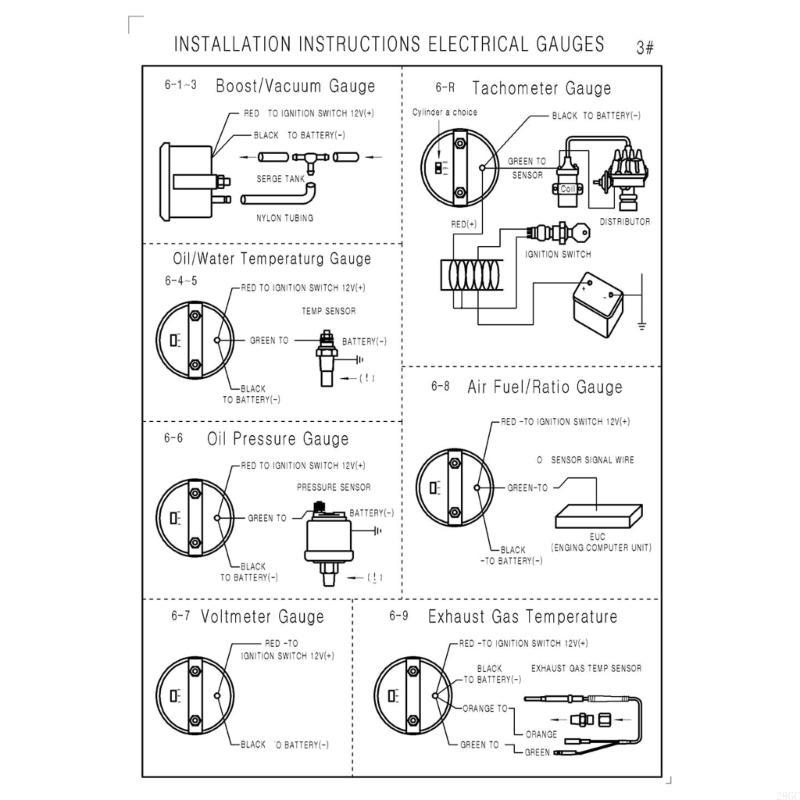 28GC 8000 об/мин 52 мм Тахометр Водонепроницаемый 2-дюймовый Датчик оборотов для 12-вольтового автомобиля China Mainland