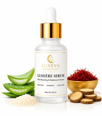 Lunéva Lumière Serum 30ml - Lightweight Daily Facial Serum, Hydrating Face Moisturizer Liquid for All Skin Types, Nourishing Skin Care for Smooth a